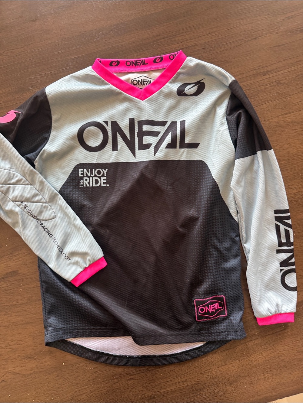 O'NEAL Kids Long Sleeve Motocross Jersey - Pink & Light Gray